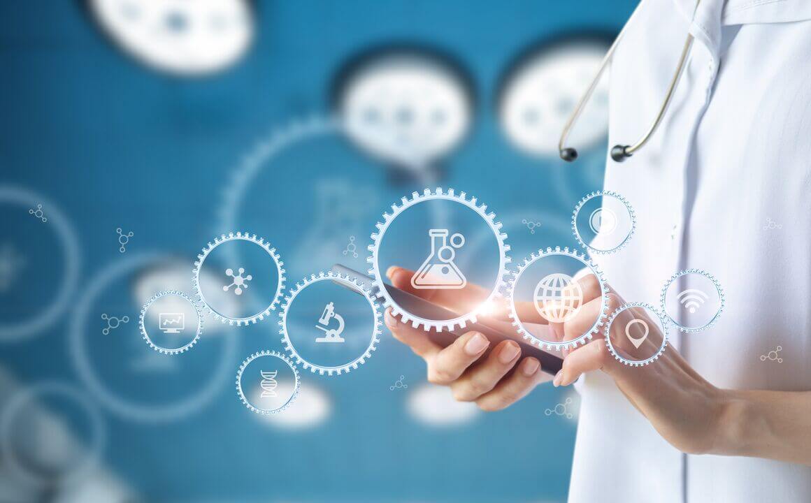 graphic of pharmaceutical digital services