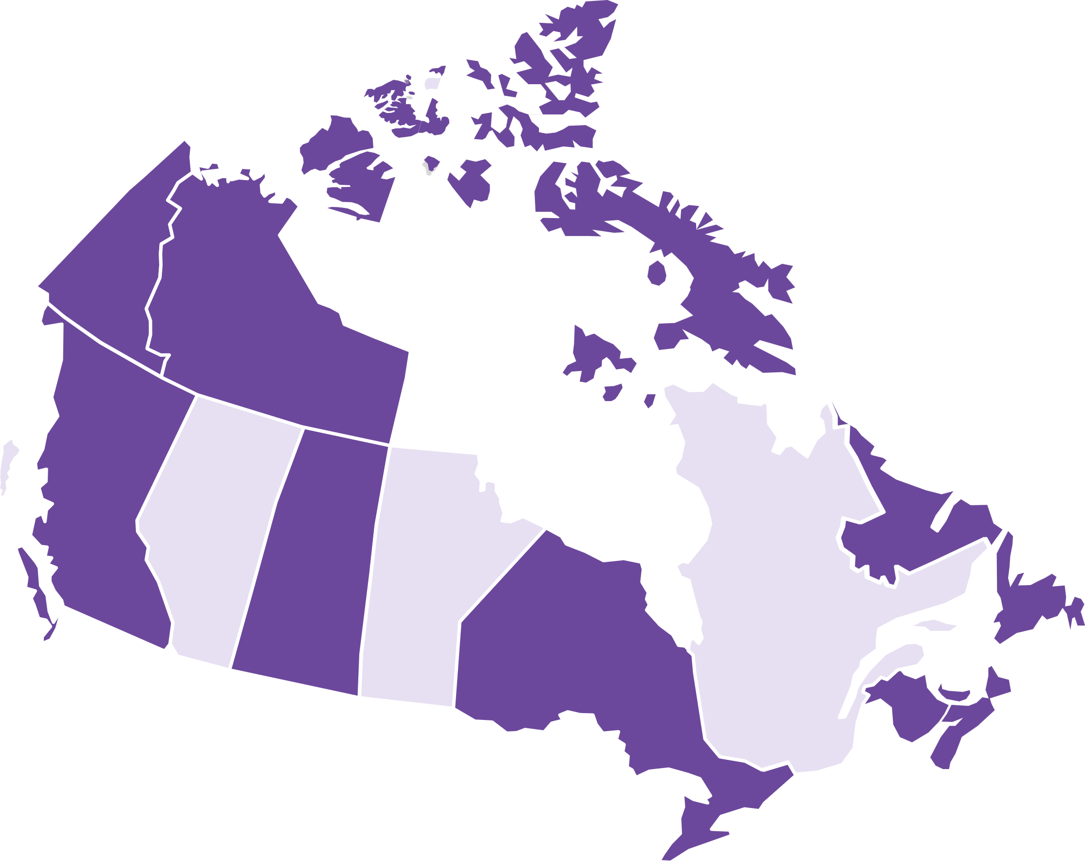 A map of Canada